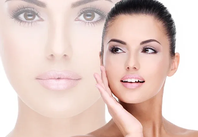 Firm, sculpted facial contours after collagen-stimulating injectable treatment