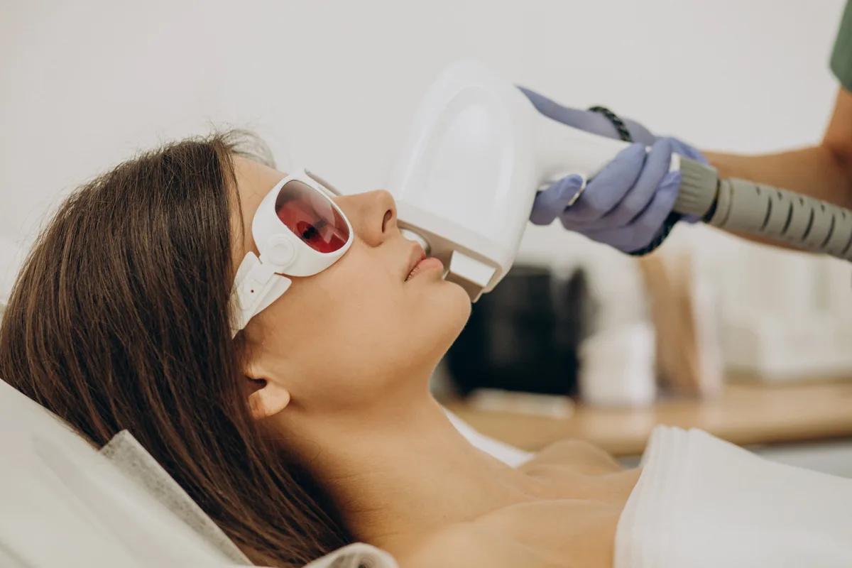 Laser hair removal treatment at Kenzi MedSpa